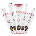 Women's private parts hair nose hair trimmer multifunctional shaver electric hairdresser four-in-one digital display hair removal device