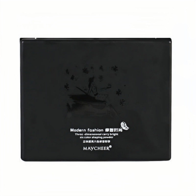 Meixier 3050 stereo brightening six-color contouring powder puff highlight shadow combination nose shadow silhouette