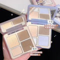 Sweet mint all-in-one highlight & contour palette - comprehensive palette with matte, illuminating, nose shadow, and contour for beginners