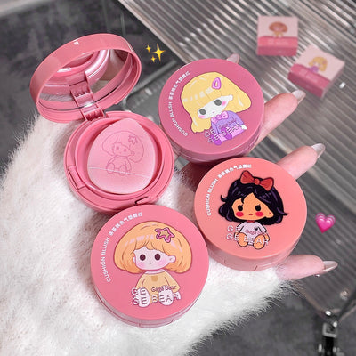 Gege bear gege bear tea peach color cushion blush low saturation pure desire style daily whitening rouge