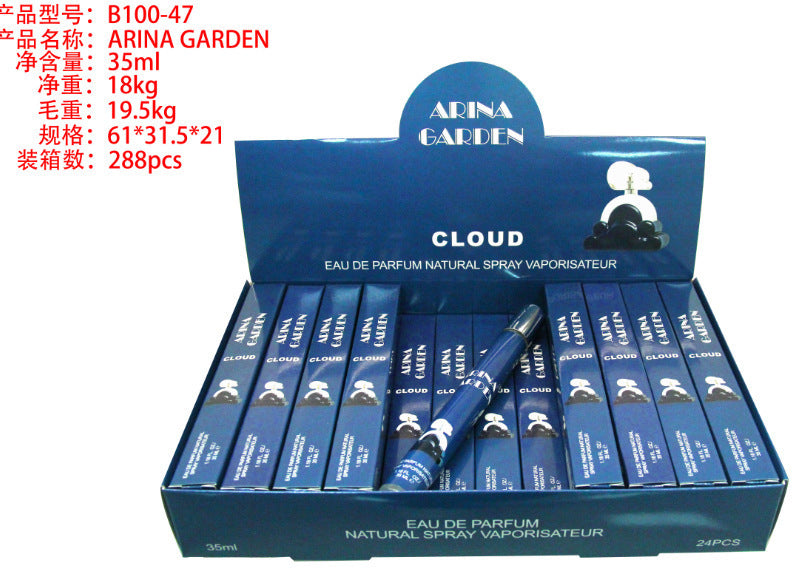 Arabian & vietnamese perfume cross-border hot seller: women's q-version perfume sample - brand name, long-lasting, 35ml sample size - wholesale available