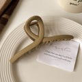 Frosted light coffee cross-13cm