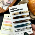 Three-dimensional gold label acetic acid hairpin side clip female side one-word clip 2025 new clip back of head bangs broken hair clip