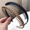 New arrivalcolorful braided cable stitch headbandelegant female resin casual hair tiepure color durable fashion headband hair accessories