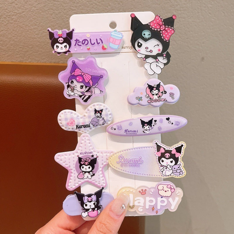 Acrylic little beauty cartoon hair clip - cute side hair clip for girls, gentle on hair, bb clip, hair accessory for girls, perfect for bangs and flyaways