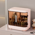 Cosmetic organizer desktop drawer mirror storage rack makeup mirror plastic storage home mirror