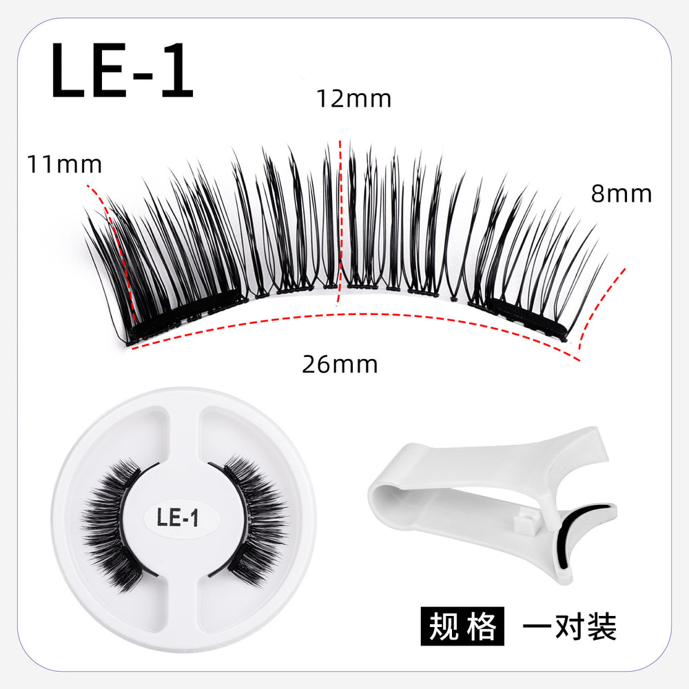 magnetic false eyelashes european and american magnetic eyelash set magneticeyelash qingdao factory smoky makeup