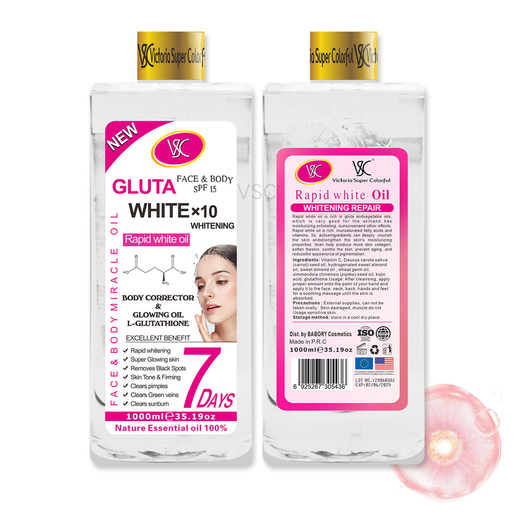 arbutin essential oil 1000ml skin care body rosehip oil snail repair body oil factory wholesale