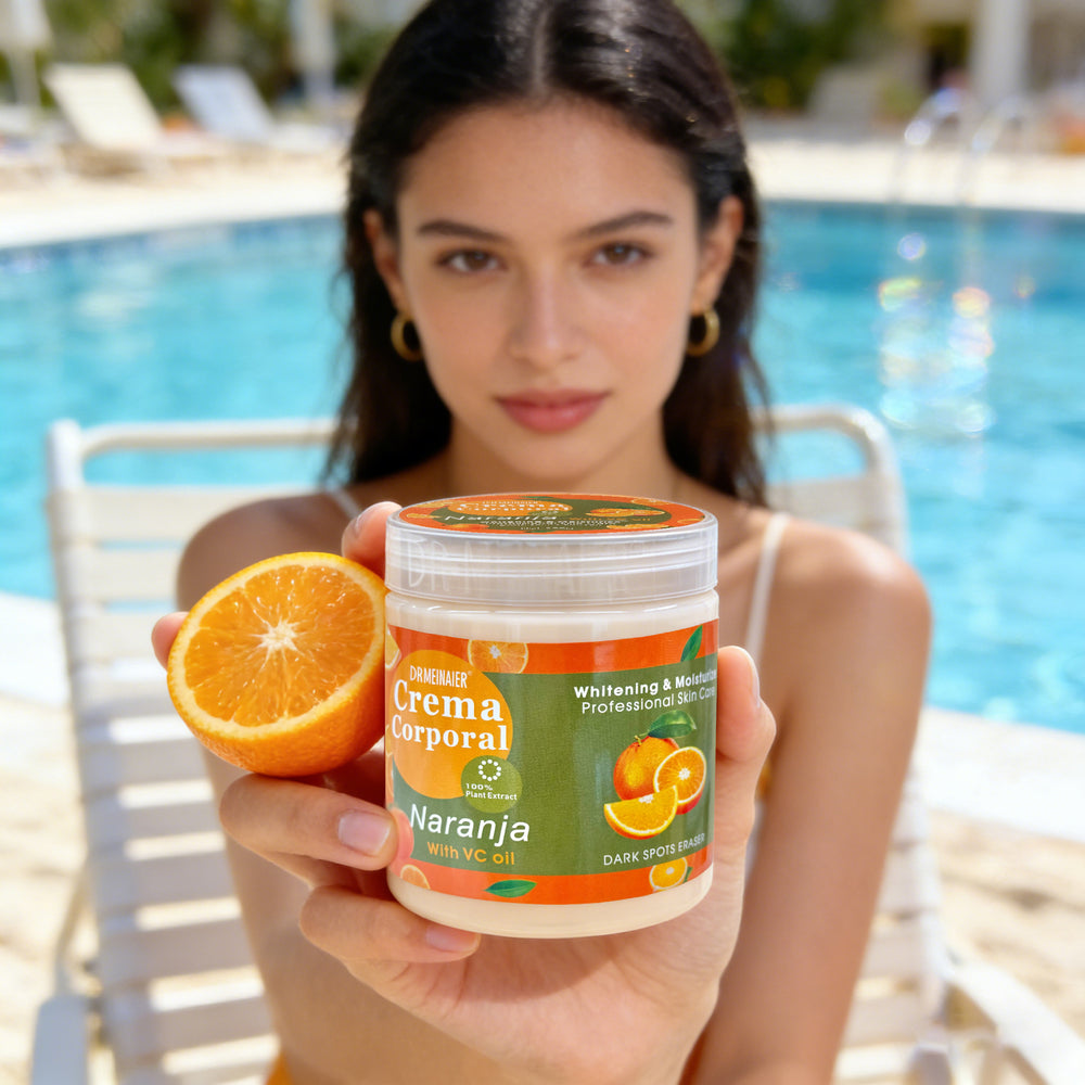 orange vc body lotion - all-over long-lasting moisturizing, improves keratosis pilaris (chicken skin), exfoliating body cream 350g - export quality