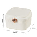 Dopamine jewelry storage makeup mirror plastic home multifunctional dustproof jewelry box desktop mirror