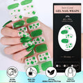 Zhengxiang custom gel nail stickers waterproof st. patrick's day cross-border fashionuv semi-cured nail stickers gel