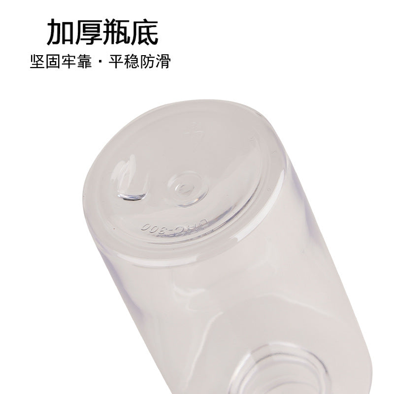 Customizable multi-specification flat shoulder dispensing bottles - press-type empty bottles for shampoo, body wash, lotion - pet plastic