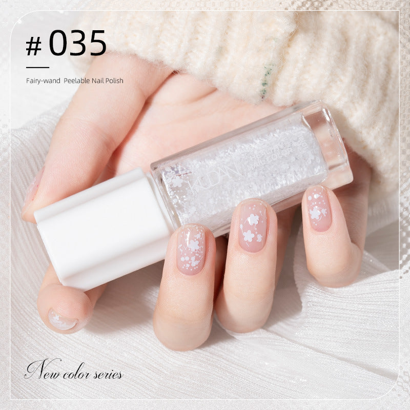 Kudan pure english cross-border special water-based nail polish no baking long-lasting quick-drying peelable 10ml polish