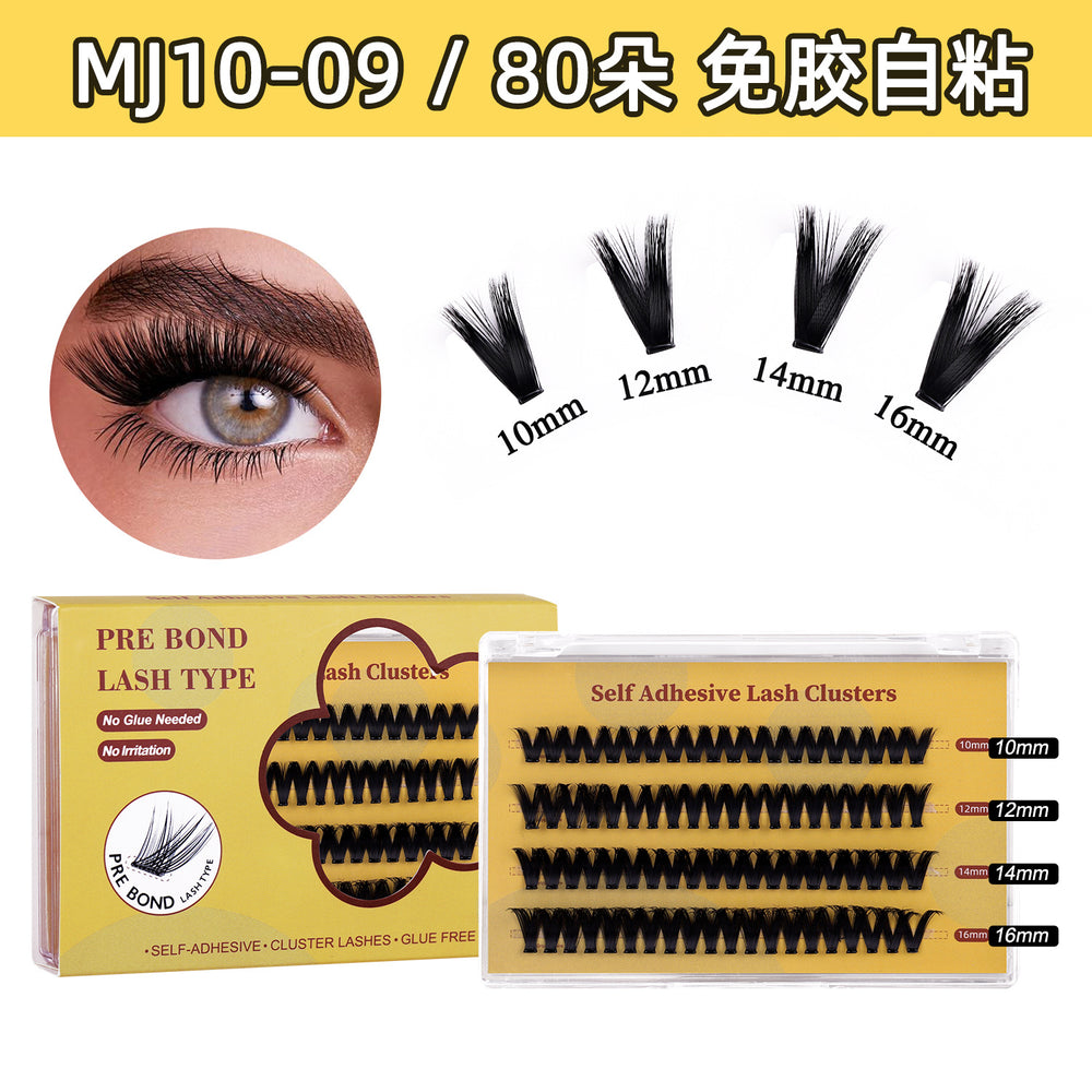 popular segmented glue-free false eyelashes, formaldehyde-free female natural mother-like lower eyelashes, fox eyelashes wholesale