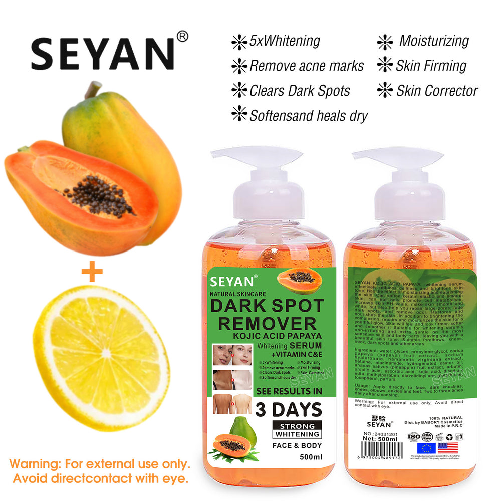 papaya vc original solution gently tightens and moisturizes the skin, facial and body hydrating moisturizing essence, brightening and toning