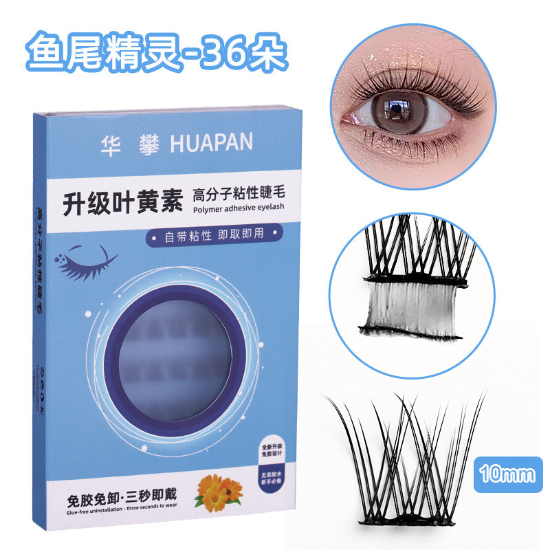 popular segmented glue-free false eyelashes, formaldehyde-free female natural mother-like lower eyelashes, fox eyelashes wholesale