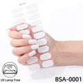 no-bake gel manicure stickers waterprooffashionpure color nail stickers no cure gel nail wraps