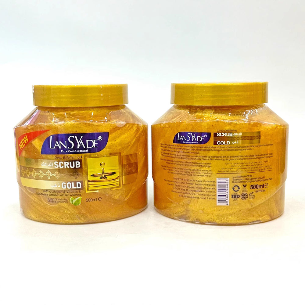 24k gold scrub 500g - deep cleansing, nourishing, and firming gold mask cream - wholesale for export