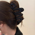 Maillard wave frosted gripper elegant hairpin female back shark clip 2024 new hairpin headwear