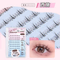 Jonbos four beauties self-adhesive glue-free underwater eyelashes zhaojun diao chan super nature mom born stemless fake eyelashes
