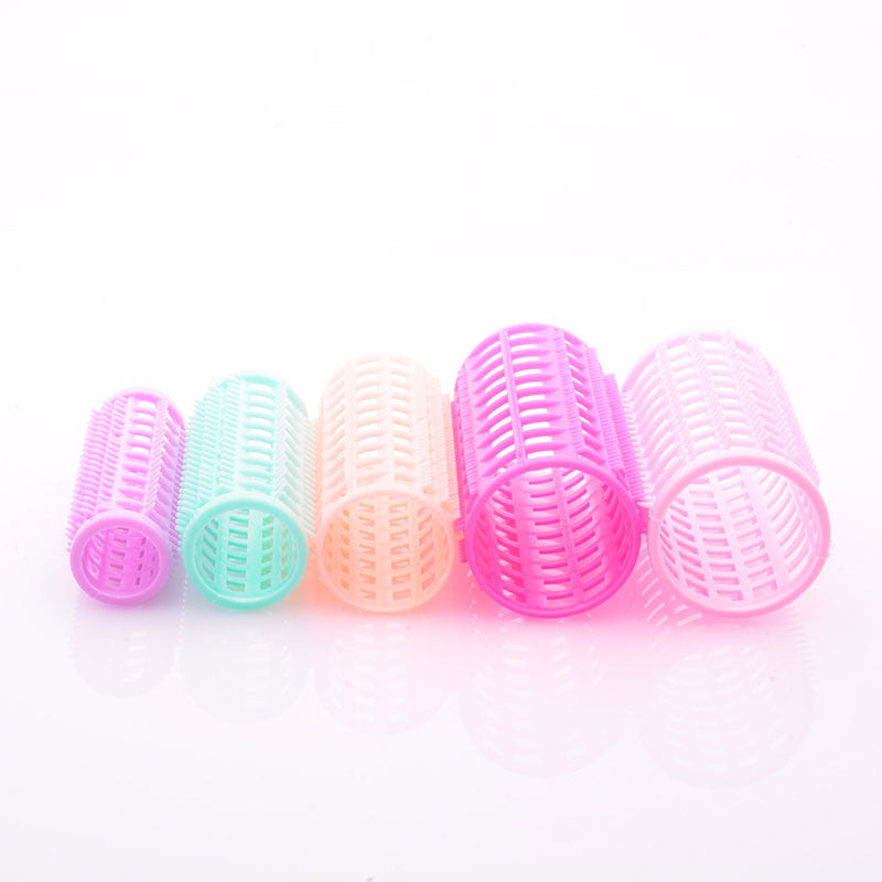light tooth hair roll with pin fixed plastic hair roll with tooth hair roll 5 sizes optional hair curler personalized