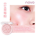 Makeup novo pink satin ballet single color blush pearlescent fine shimmer highlight brightening stereo contouring nature nude makeup rouge