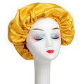 Source factory baotou hat single and double layer satin wig shower cap wig cap lace breathable nightcap curly hair
