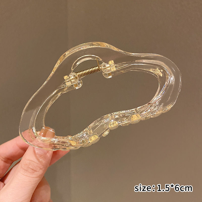 Casual frosted cloud gripper large women's new arrival hair clip on the back of the head shark clip elegant hairpin classy headwear