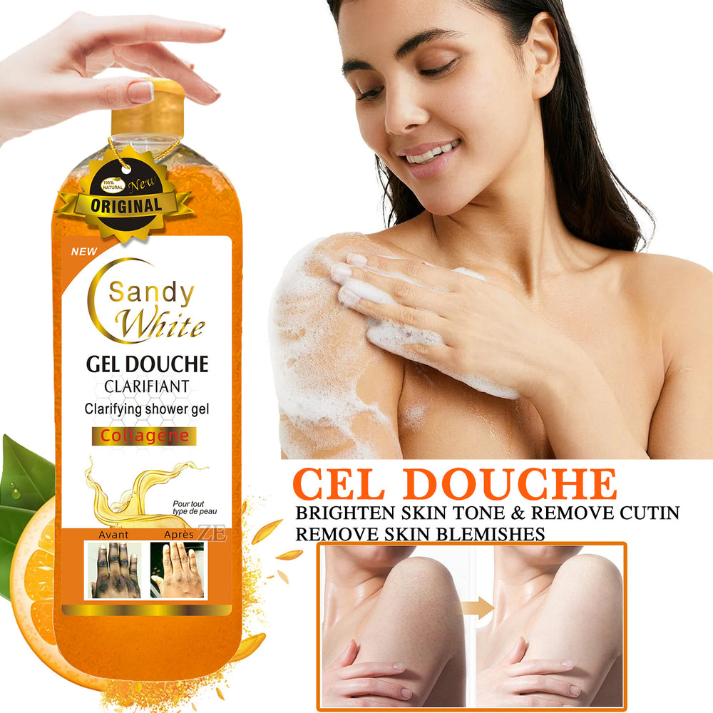 foreign trade 1l scrub shower gel hydrating, long-lasting moisturizing scrub deep cleansing men's and women's shower wholesale