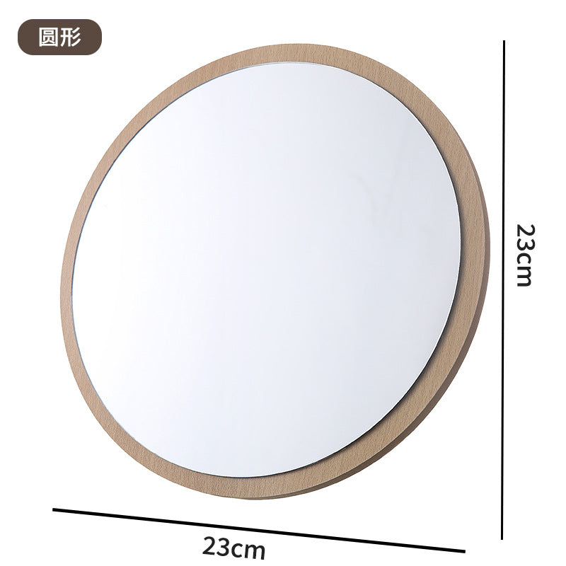 Mirror makeup mirror bedroom for homestorage dressing mirror student dormitory desktop desktop home wooden rotate mirror
