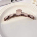 Solid color frosted gripper with dense teeth 2024 popular new arrival hair clip with large hair volume on the back of the head shark clip hair headwear