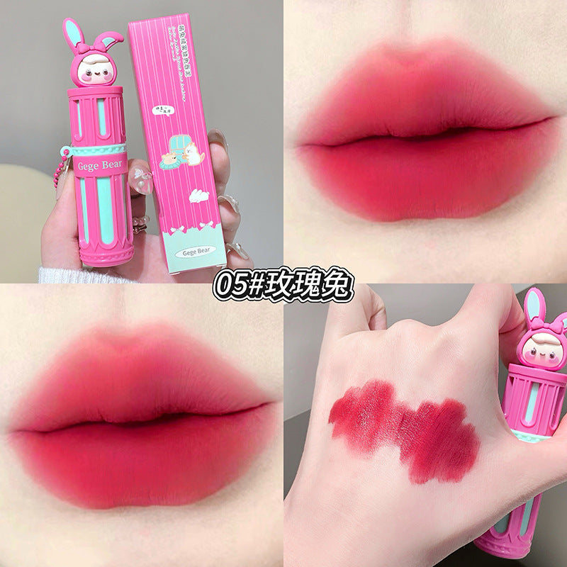 Gege bear velvet matte lip clay - long-lasting, transfer-proof, and flattering for all skin tones