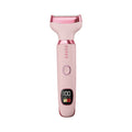 Electric shaver for women - 4-in-1: private area, underarm, leg hair trimmer & nose hair remover - usb rechargeable, wet & dry use