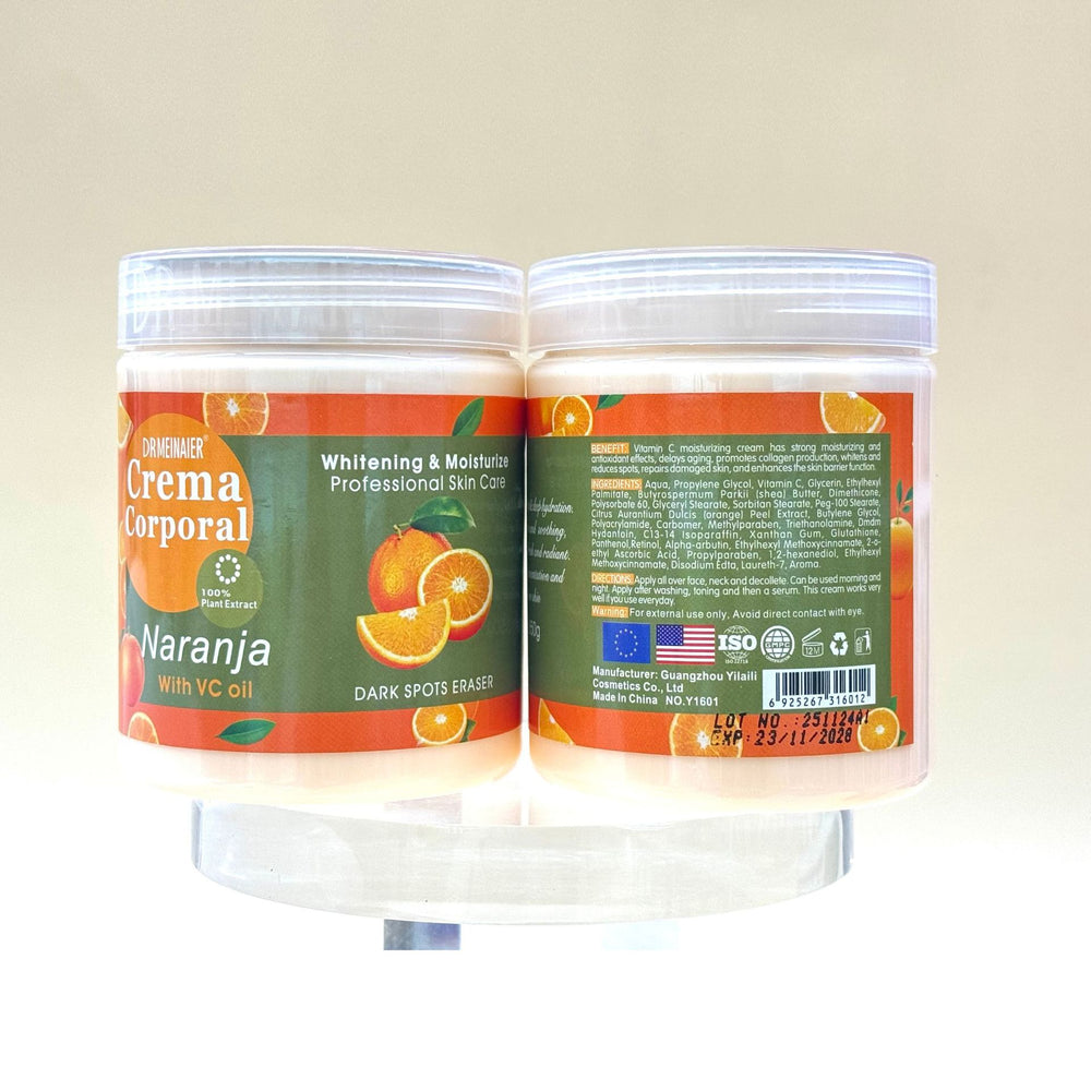 orange vc body lotion - all-over long-lasting moisturizing, improves keratosis pilaris (chicken skin), exfoliating body cream 350g - export quality