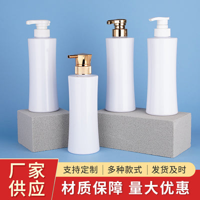 High-end 500ml flat shoulder plastic lotion bottle personalized hand sanitizer shower gel refill empty bottle shampoo bottle batch