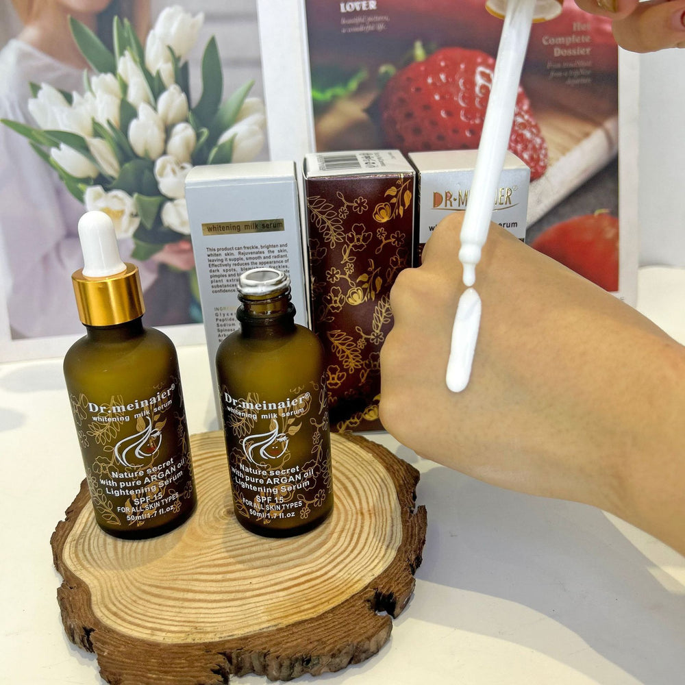 milk essence essence milk 50ml small brown bottle moroccan argan oil brightening lotion foreign trade