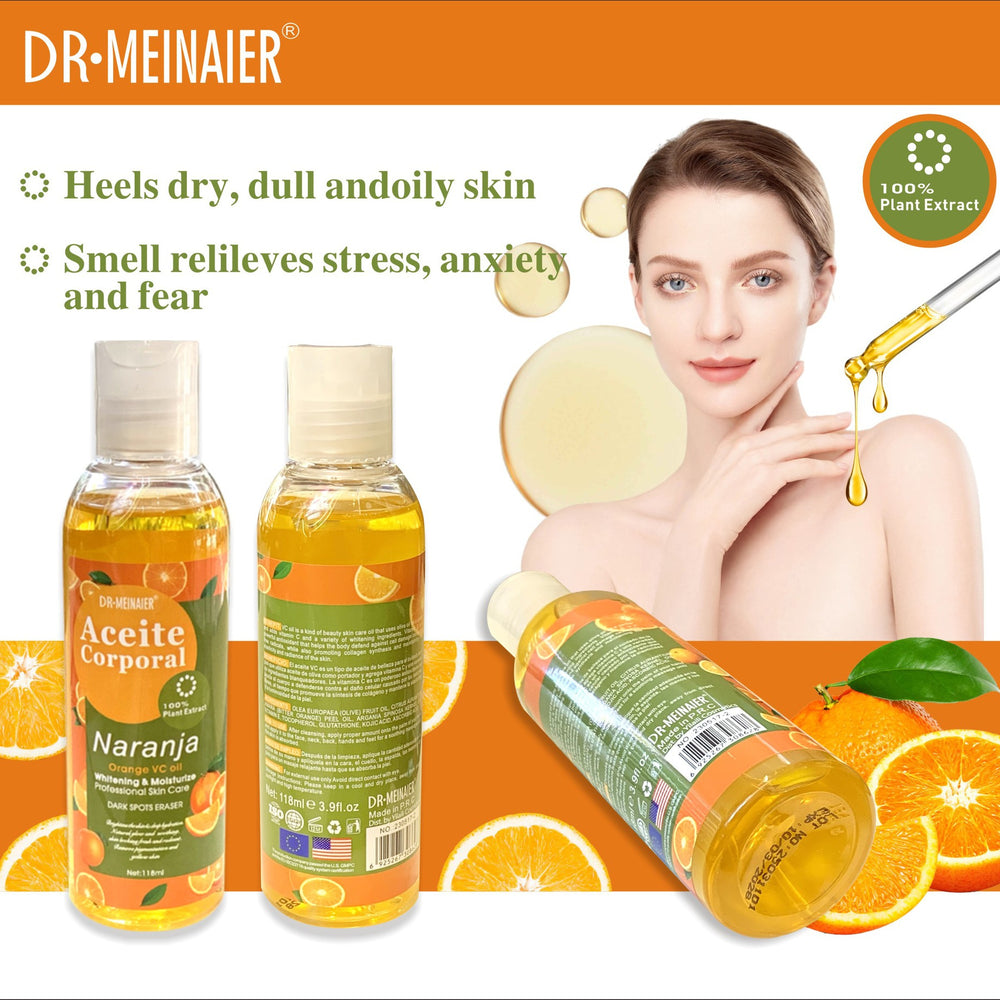 fresh orange vitamin c essential oil 118ml - skincare, body massage, masseuse oil, carrier oil, vc oil - wholesale for export