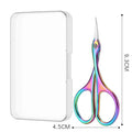 Color titanium swan scissors + plastic box