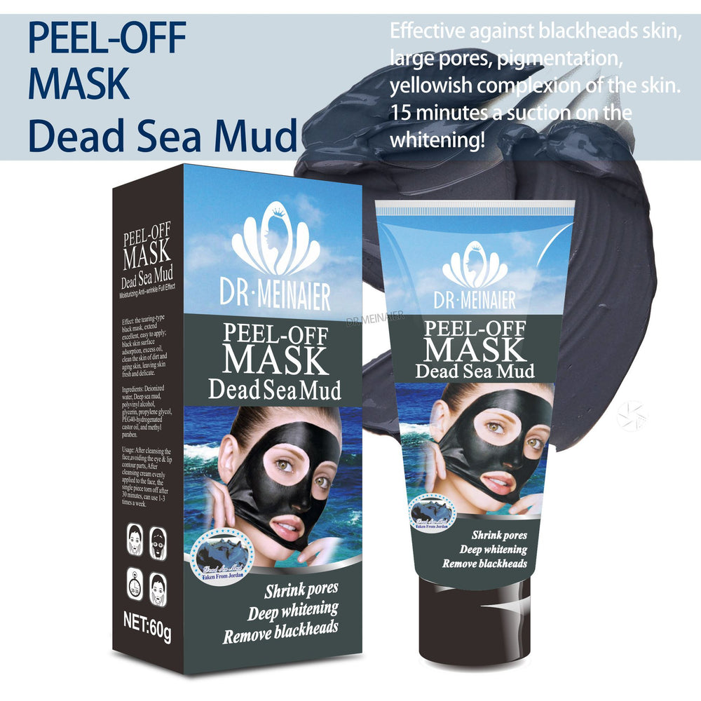 deep sea mud peel-off mask to remove blackheads, clean nose mask, acne gold mask, foreign trade wholesale 60g