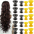 Factory direct mushroom hair curlers - silicone curlers with bell, damage-free sleep magic curls, opp packaging