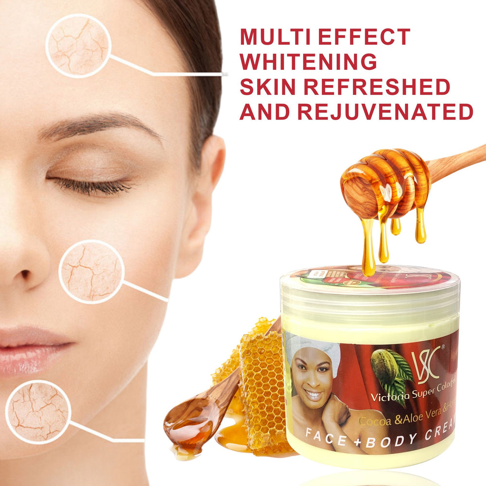 aloe vera face cream 500g, moisturizing cream, nourishing and rejuvenating cocoa honey hydrating cream, wholesale for export