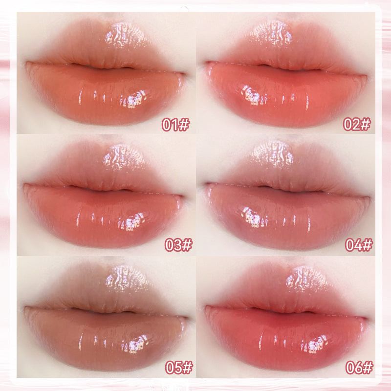 Novo crystal jelly long-lasting lip gloss - perfect for students, brightens, hydrates, and creates a glossy, glass-like finish