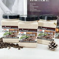 1kg strawberry coffee fruit facial scrub body exfoliator - blackhead removal, cleansing, brightening, and moisturizing
