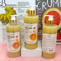 papaya scrub shower gel 500ml fruit fragrance mild bubble shower gel export wholesale