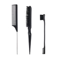 hairdressing brush suit nylon teasing hair brush double-sided hair edge brush smooth comb hair comb pointed tail comb hairdressing
