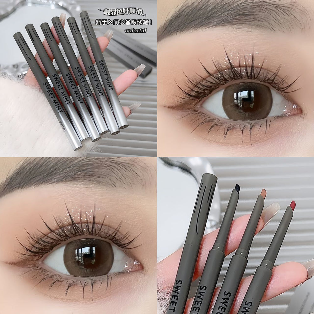 Sweet mint machete eyeliner gel pen long-lasting waterproof sweatproof not easy to smudge outline to shadow silkworm pen