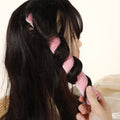 Double hook curling iron - damage-free, sleep-in styling for effortless waves & curls. no heat needed!