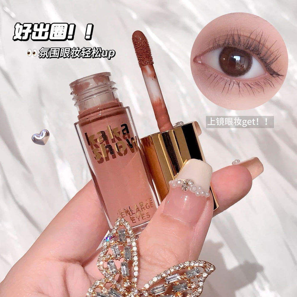 Makeup kakashow starry liquid eye shadow pearlescent matte fine shimmer highlight brightening lying silkworm eye shadow liquid