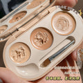 Novo three-color concealer covers spots, acne marks, dark circles, tattoos, long-lasting waterproof, non-removing makeup concealer palette