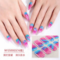 Zhengxiang custom gel nail stickers - waterproof french smudge, sparkle, uv semi-cured nail art stickers, cartoon designs